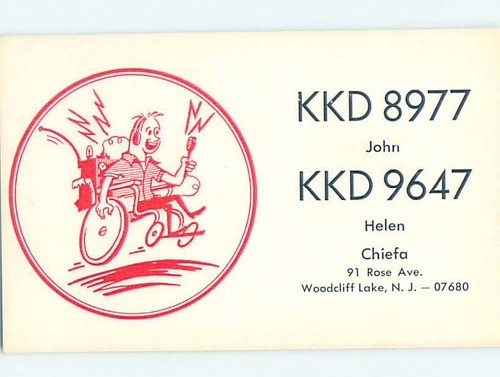 Pre 1980 radio card - -, ham