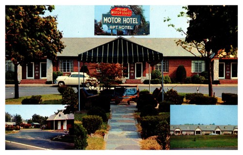 Postcard arcola motor - motor, lodge
